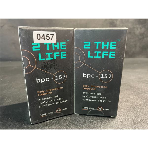 2 Boxes of 2TheLife BPC-157 Body Protection Compound Capsules - 1000mcg - 90caps Each - New