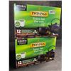 Image 1 : 2 Boxes of Twinnings London Green Tea K-Cup Keurig Pods (12 Pods Each) - New