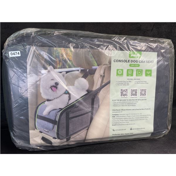 1 Pecute Center Console Dog Car Seat for Travel with Small Dogs (Up to 8lbs) - New