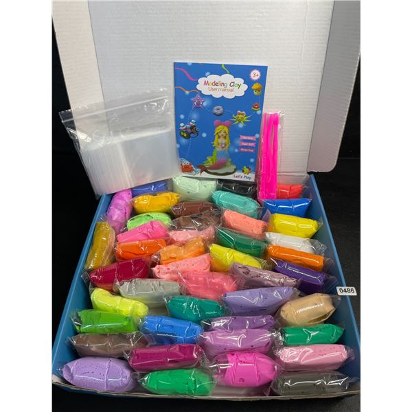 44-Color Air Dry Clay Set for Kids - Non-Toxic/Super Soft Clay (For Ages 3+) - New