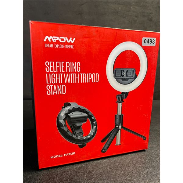 MPOW Selfie Ring Light with Tripod Stand and Phone Holder (Model: PA213B) - Brand New