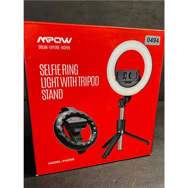 MPOW Selfie Ring Light with Tripod Stand and Phone Holder (Model: PA213B) - Brand New
