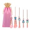 Image 1 : 5PC Lilo & Stitch Makeup Brush Set - New