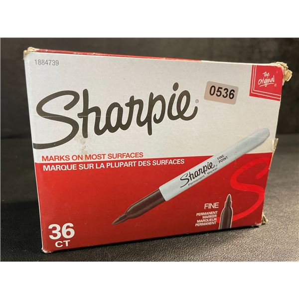 36-Pack of Sharpie Fine Tip Permanent Markers - Black - New Sealed