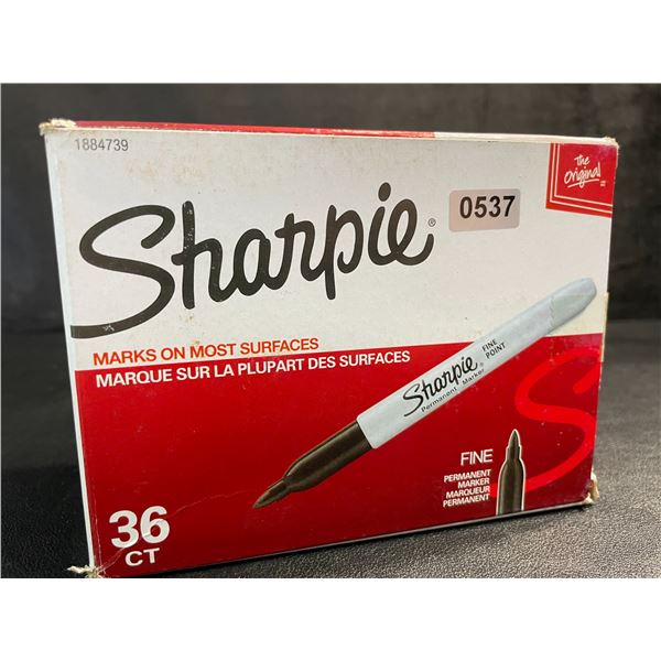 36-Pack of Sharpie Fine Tip Permanent Markers - Black - New Sealed