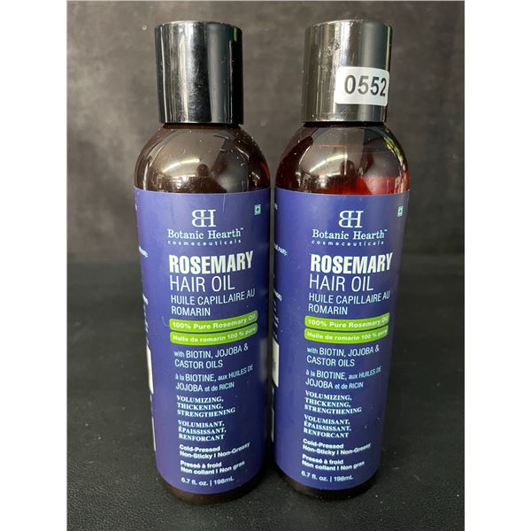 2-Pack of Botanic Hearth Rosemary Hair Oils (198mL) Volumizing, Thickening, Strengthening - New