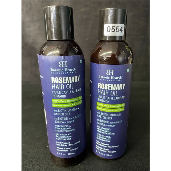 2-Pack of Botanic Hearth Rosemary Hair Oils (198mL) Volumizing, Thickening, Strengthening - New