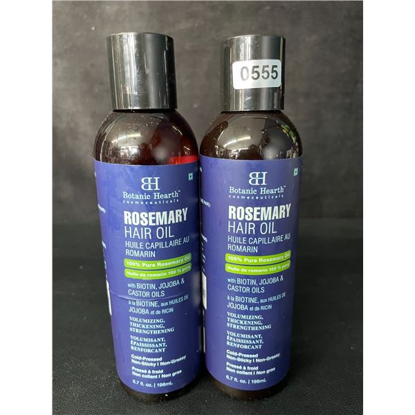 2-Pack of Botanic Hearth Rosemary Hair Oils (198mL) Volumizing, Thickening, Strengthening - New