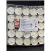 Image 2 : 200PC Unscented Tealight Candles - 4hr Burn Time - New