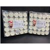 Image 1 : 200PC Unscented Tealight Candles - 4hr Burn Time - New