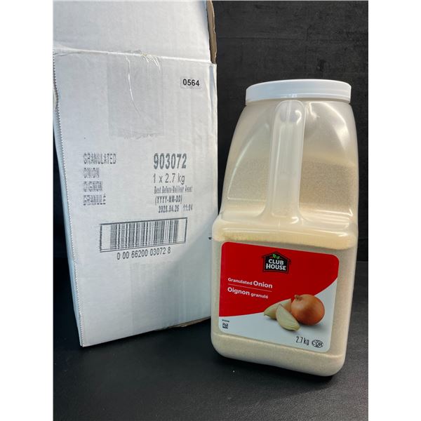 1 ClubHouse 2.7KG Large Container of Granulated Onion Spice - New