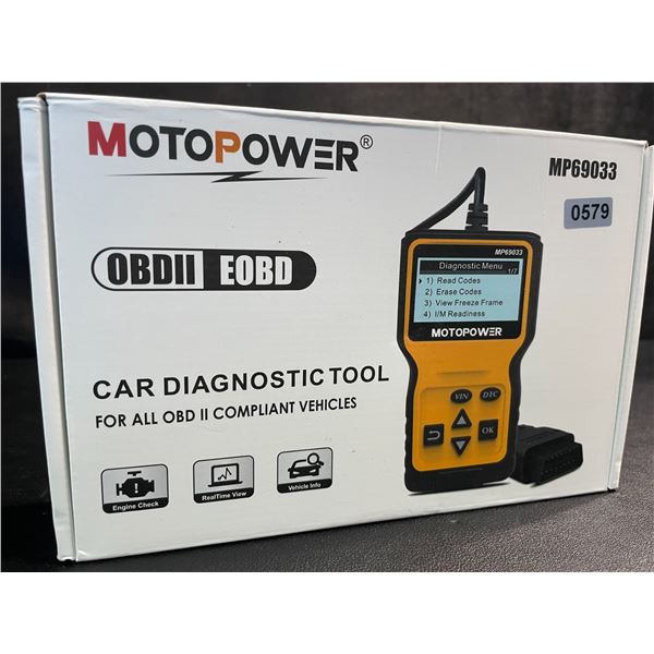 1 Motopower OBDII Car Diagnostic Scan Tool (Model: MP69033) - New
