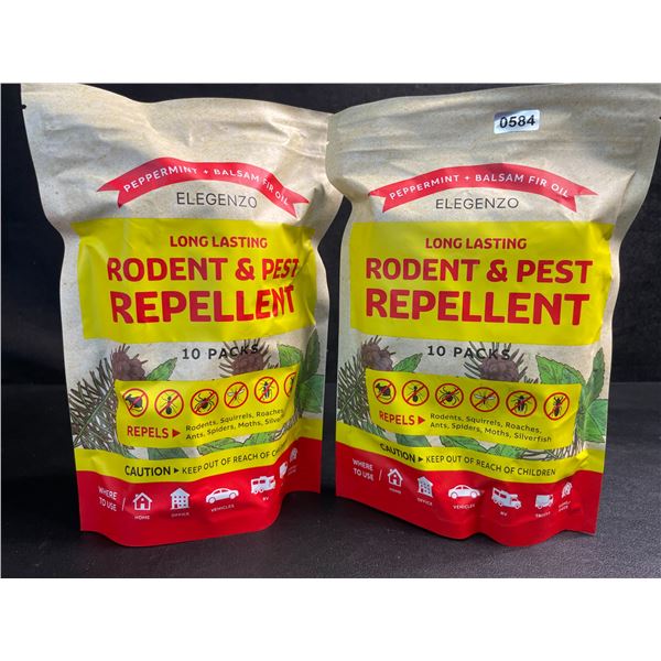 2 Bags of Elegenzo Long-Lasting Rodent & Pest Repellent (10-Per Pack) - New
