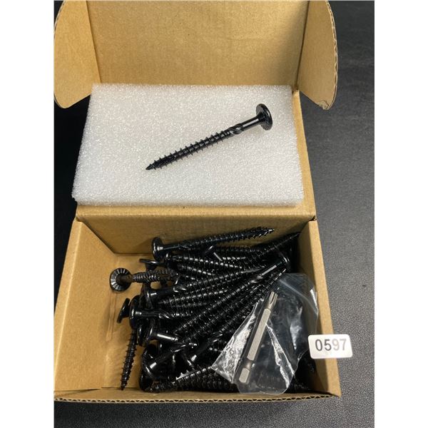 50PC Heavy-Duty Outdoor Wood Screws/Star Drive Deck Screws (2-7/8" Size) - New