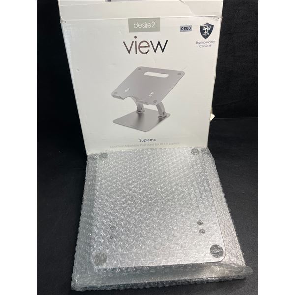 1 Desire2 View Supreme Dual Pivot Adjustable Laptop Riser Stand - For 10-17" Laptops - New