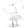 Image 4 : 1 Desire2 View Supreme Dual Pivot Adjustable Laptop Riser Stand - For 10-17" Laptops - New