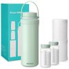 Image 1 : 1 Portable Breast Milk Cooler (20oz) with 2 Milk Storage Bottles - Brand New SEALED!