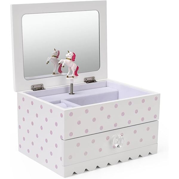 1 Art Lins Bella Unicorn Jewelry Music Box/Keepsake Box for Girls - Brand New