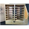 Image 3 : 1 Indybe Bamboo Tumbler Lid Organizer - Storage Rack with Straw Holder - Open Box