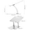 Image 3 : 1 Desire2 View Supreme Dual Pivot Adjustable Laptop Riser Stand - For 10-17" Laptops - New