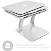 Image 5 : 1 Desire2 View Supreme Dual Pivot Adjustable Laptop Riser Stand - For 10-17" Laptops - New
