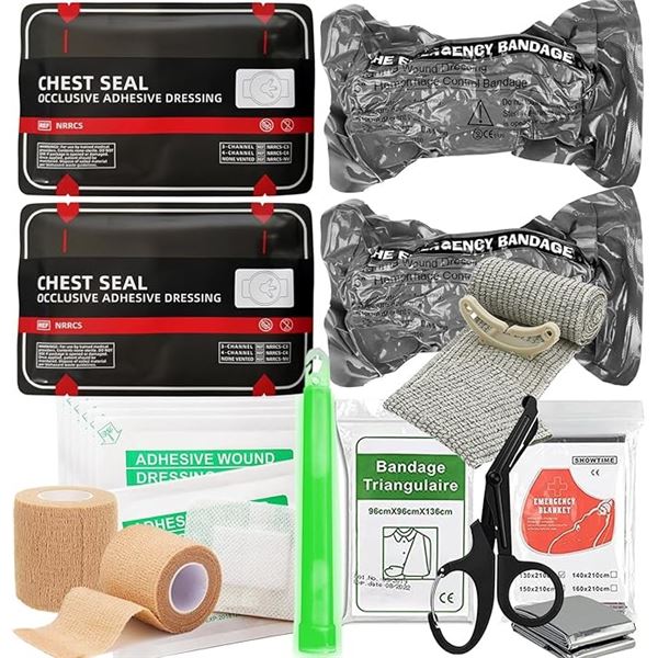 1 Trauma First Aid Kit/Medical Bleeding Control Kit Med Pack - Brand New