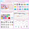 Image 2 : 1 Multiwins 1200PC Jewelry Making Kit for Girls - Bracelet/Necklace Making Supply Kit - Brand New