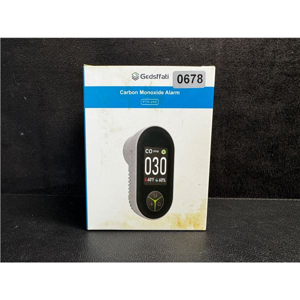 1 Gedsffati Carbon Monoxide Alarm with Smart Screen - New
