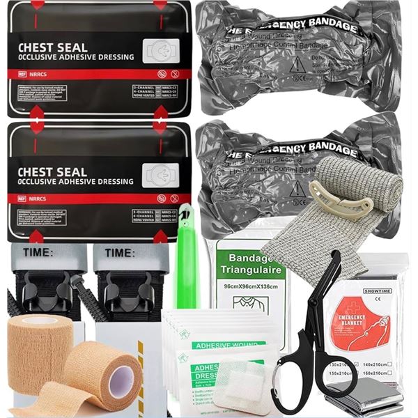 1 Trauma First Aid Kit/Medical Bleeding Control Kit Med Pack - Brand New