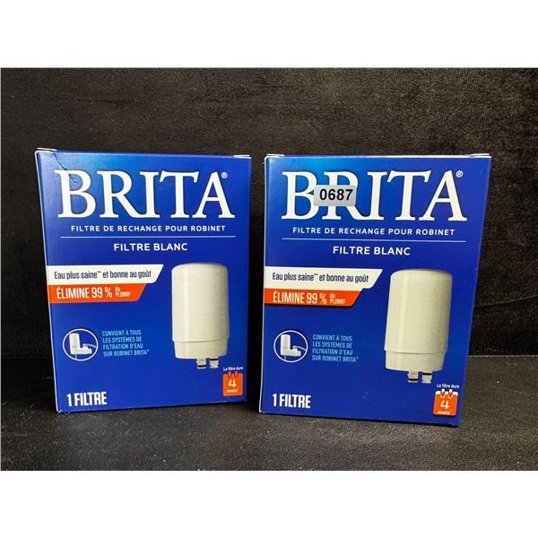 2 Brita White Filters for Brita Water Pitchers - New