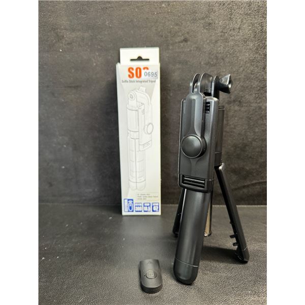 1 S03 Selfie Stick with Integrated Tripod and Remote - New