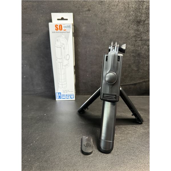 1 S03 Selfie Stick with Integrated Tripod and Remote - New