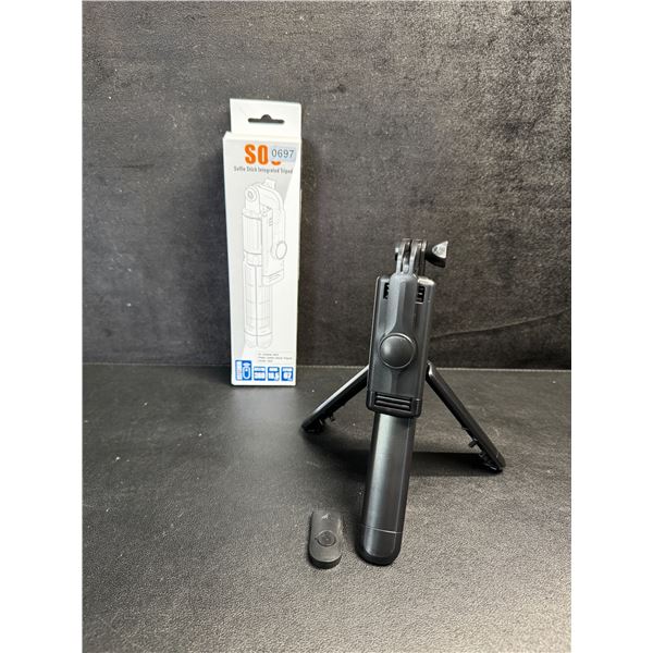1 S03 Selfie Stick with Integrated Tripod and Remote - New