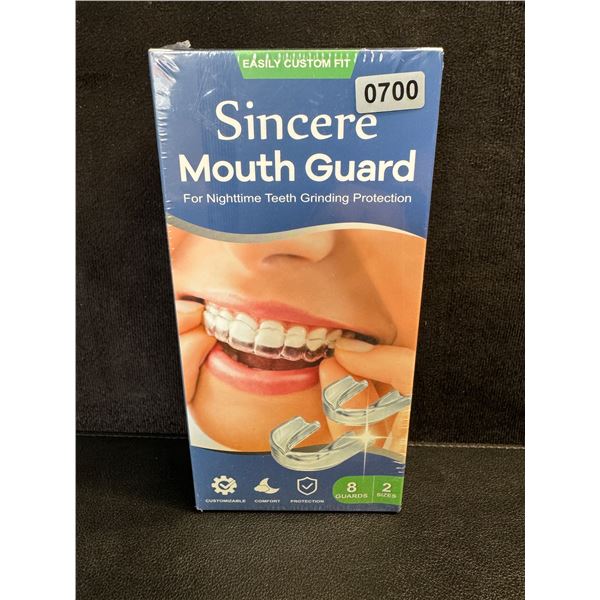 1 8-Pack of Sincere Mouth Guards to Prevent Grinding and Protect Teeth - New