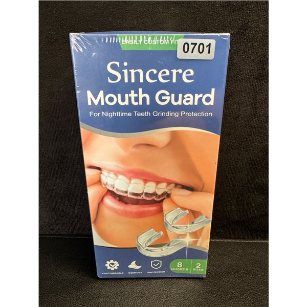 1 8-Pack of Sincere Mouth Guards to Prevent Grinding and Protect Teeth - New