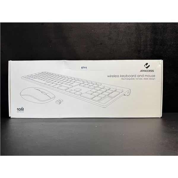 1 Joyacccess Rechargeable Wireless Mouse and Keyboard Set - New