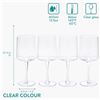 Image 2 : 1 4-Pack of Navaris 13.5oz Wine Glasses - Clear - New
