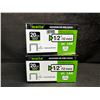 Image 4 : 2 Boxes of 20GA 12mm Meite Galvanized Fine Wire Staples (5,040PER BOX) - New
