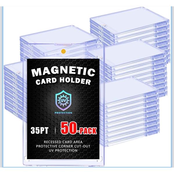 1 Box of 50PCS Gold Magnetic 1 Touch UV Protected Card Slabs - New DMG Box