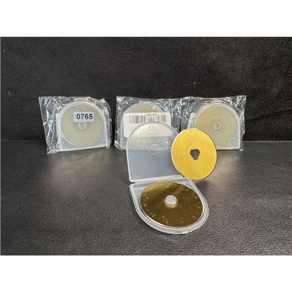 4 10-Packs of 45mm Titanium Coated Rotary Cutting Blades for Crafts and Sewing - New