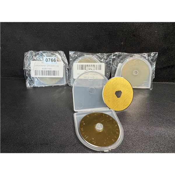 4 10-Packs of 45mm Titanium Coated Rotary Cutting Blades for Crafts and Sewing - New