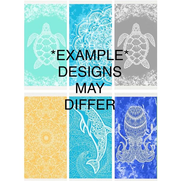 1 4-Pack of Widdonen Assorted Pre Washed Beach/Bath Towels - New