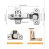 Image 2 : 2 10-Packs of Soft Close Cabinet Door Hinge Hardware - New