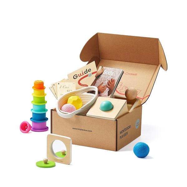 1 Tiny Land Montessori Play Box Toy Set for Baby - Learning/Sensory Toys - Brand New