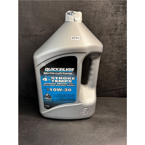 1 4L Bottle of Quick Silver Marine Engine Oil 10W-30 4-Stroke - New