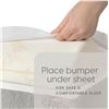 Image 3 : 1 Box (2-Pack) of Milliard Toddler Foam Bed Rails with Bamboo Covers Water Resistant! - New