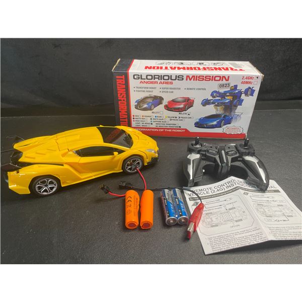 1 Transformer Style R/C Robot Vehicle Toy/Remote Control Car - Brand New