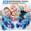 Image 5 : 1 Qunreda Q1 Remote Control 4WD R/C Stunt Car with LED Lights - Brand New