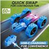 Image 7 : 1 Qunreda Q1 Remote Control 4WD R/C Stunt Car with LED Lights - Brand New