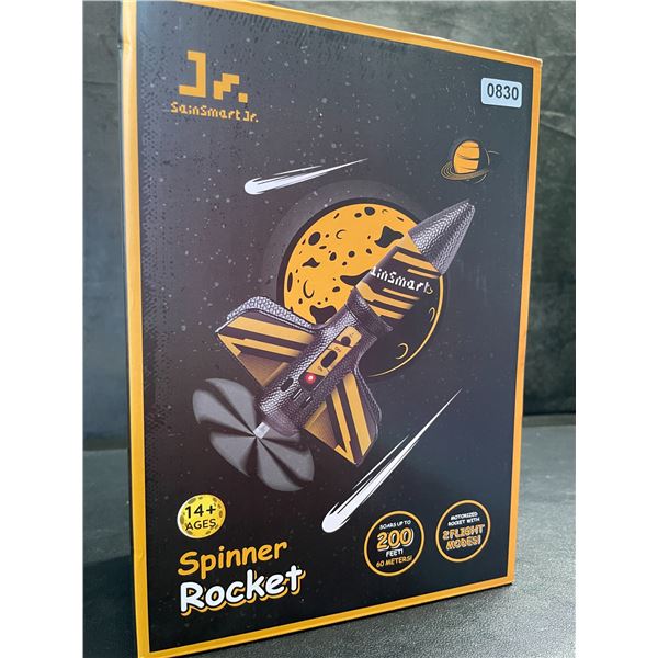 1 Spinner Rocket Toy - Soars up to 200FT! Motorized Rocket w/ 2 Flight Modes - New